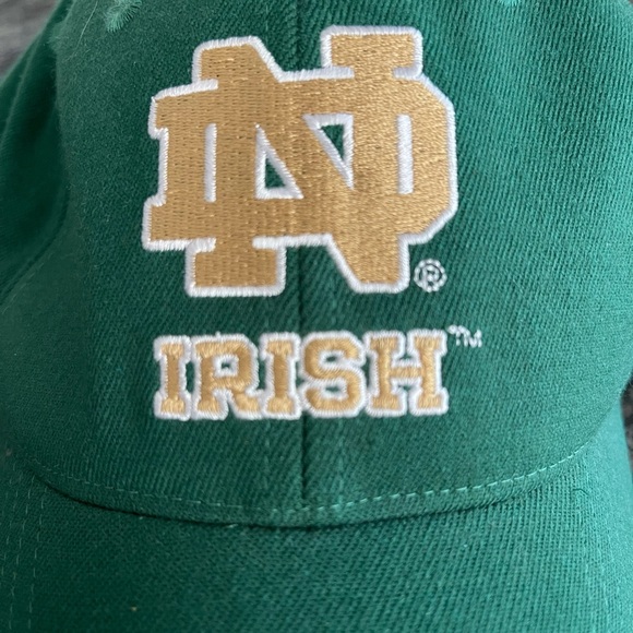 🔥☘️NWOT Adidas Notre Dame Fighting Irish hat L/XL.  Green wool blend embroidery - Picture 3 of 6